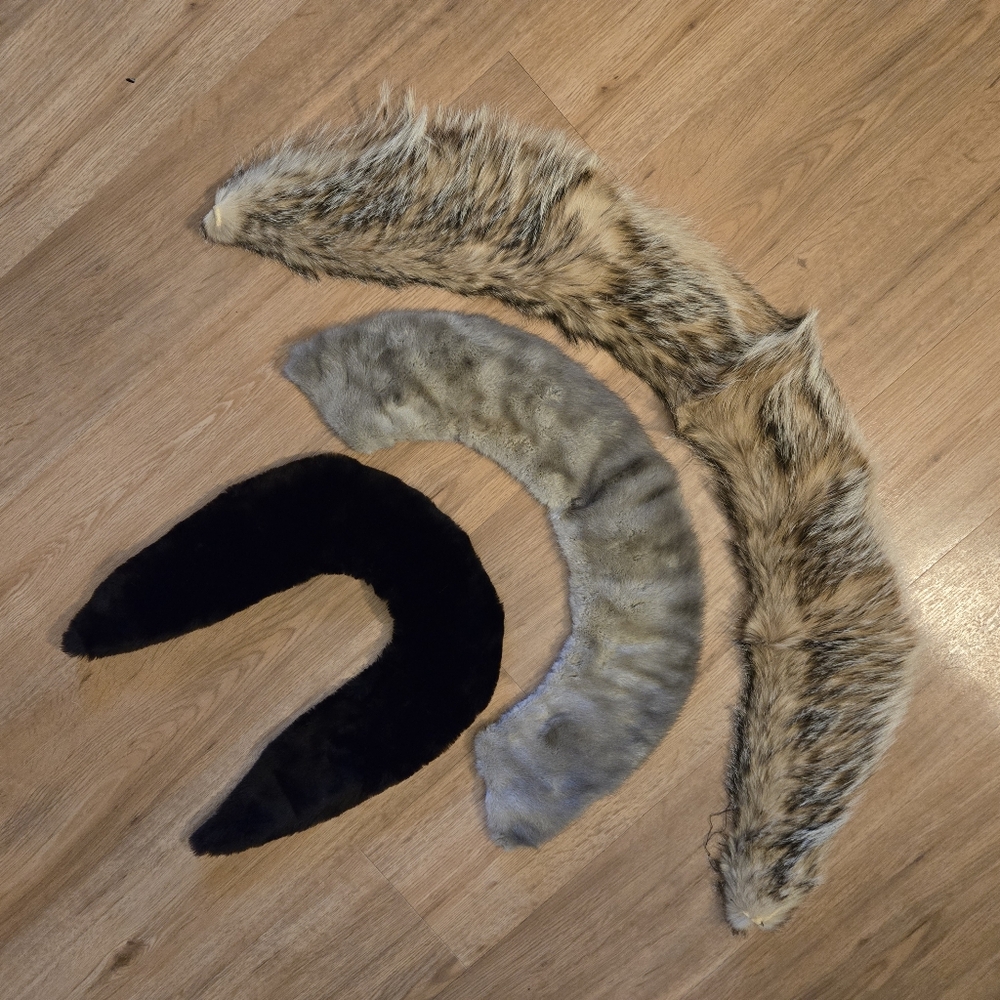 Vintage Genuine Fur Collars Stoles Neck Wraps